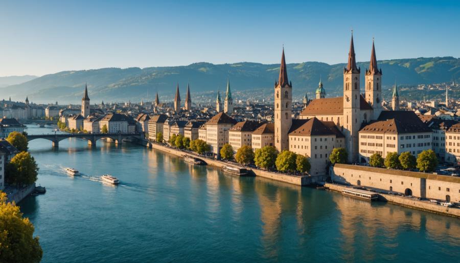 Blick über Zürich - Stadtansicht