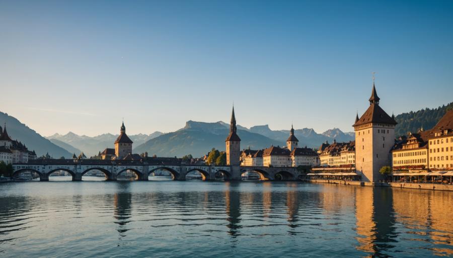 Blick über Luzern - Stadtansicht